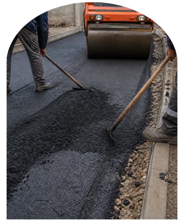 Асфальтирование территории и площадок под ключ в Костроме